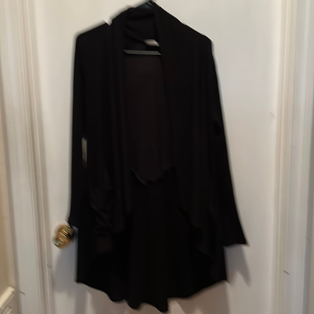Black long sleeve jacket with pockets